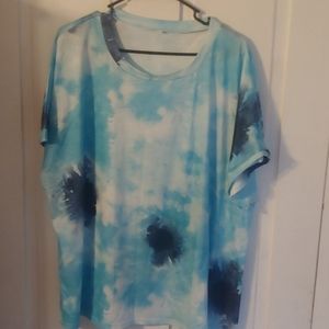 Blue tie dye
